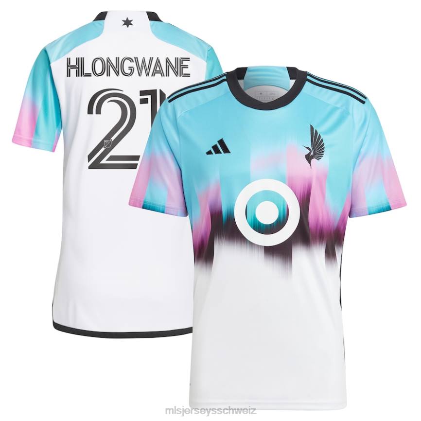 MLS Jerseys Männer Minnesota United FC Bongokuhle Hlongwane adidas Weißes 2023 The Northern Lights Kit Replika-Trikot HT0J1176 Jersey