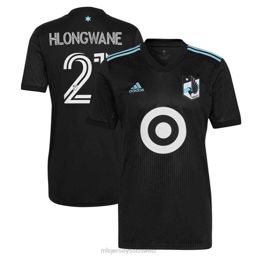 MLS Jerseys Männer Minnesota United FC Bongokuhle Hlongwane adidas schwarzes 2023 Minnesota Night Kit Replika-Trikot HT0J711 Jersey