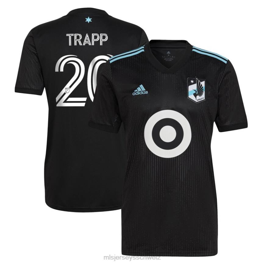 MLS Jerseys Männer Minnesota United FC Wil Trapp adidas schwarzes 2022 Minnesota Night Kit Replika-Spielertrikot HT0J1014 Jersey