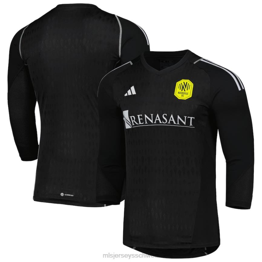 MLS Jerseys Männer nashville sc adidas schwarzes 2023 Torwart-Langarmtrikot HT0J396 Jersey