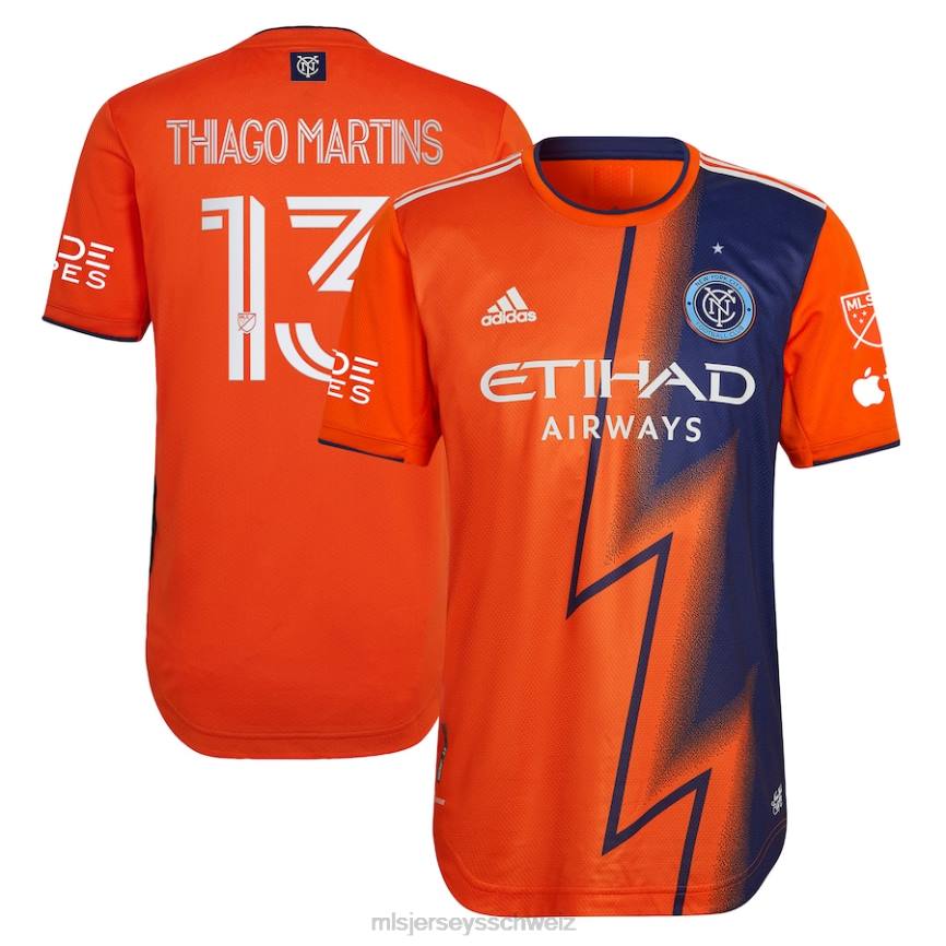 MLS Jerseys Männer New York City FC Talles Magno adidas Orange 2023 The Volt Kit authentisches Spielertrikot HT0J1077 Jersey