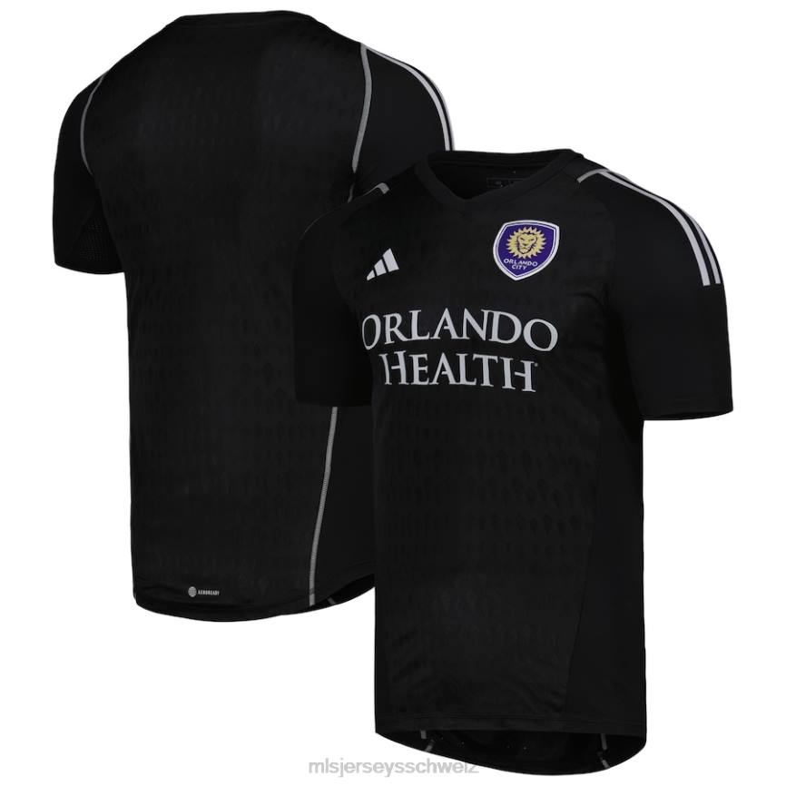 MLS Jerseys Männer Orlando City SC adidas schwarzes Replika-Torwarttrikot 2023 HT0J333 Jersey