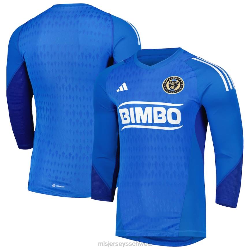 MLS Jerseys Männer Philadelphia Union adidas blaues 2023 Torwart-Langarm-Replika-Trikot HT0J34 Jersey