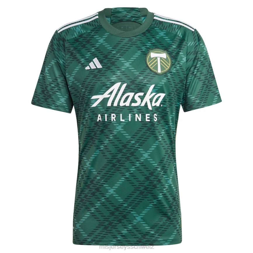 MLS Jerseys Männer Portland Timbers adidas grünes 2023 Portland Plaid Kit Replika-Trikot HT0J95 Jersey