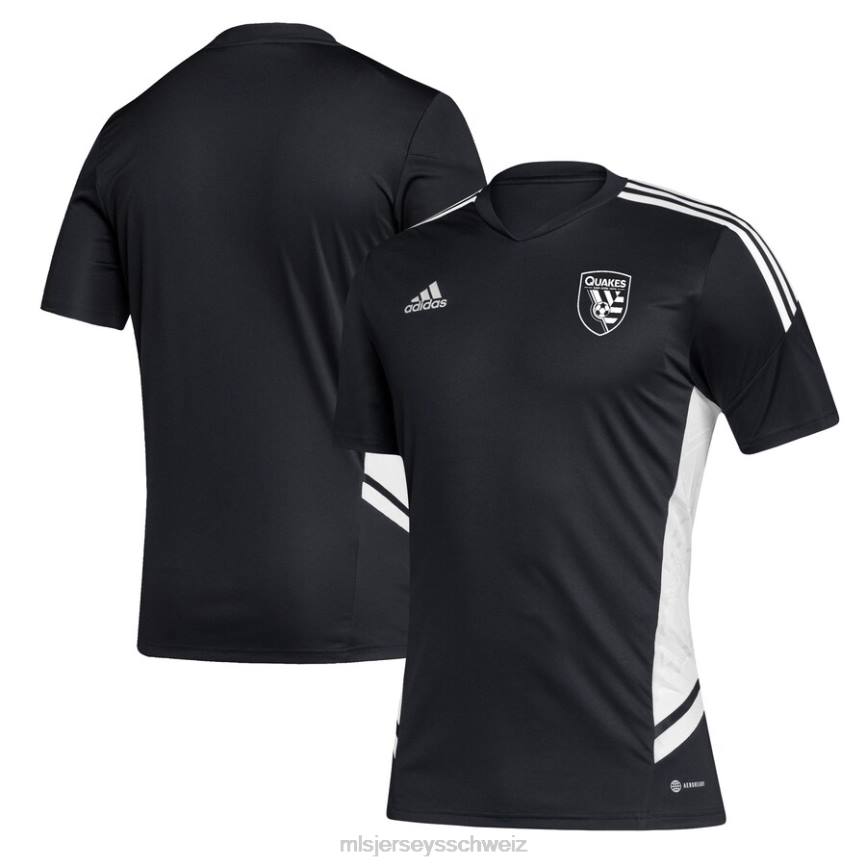 MLS Jerseys Männer San Jose Erdbeben adidas schwarz/weißes Fußball-Trainingstrikot HT0J1411 Jersey