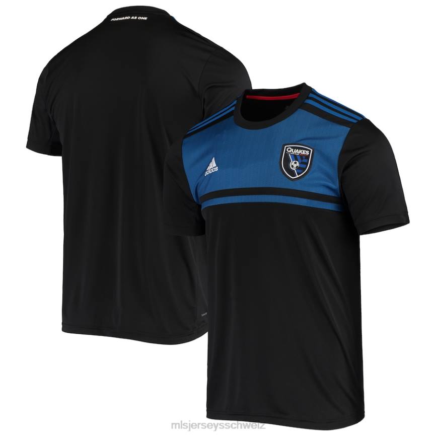 MLS Jerseys Männer San Jose Erdbeben adidas schwarzes 2020 Replica Blank Primary Aeroready Trikot HT0J538 Jersey