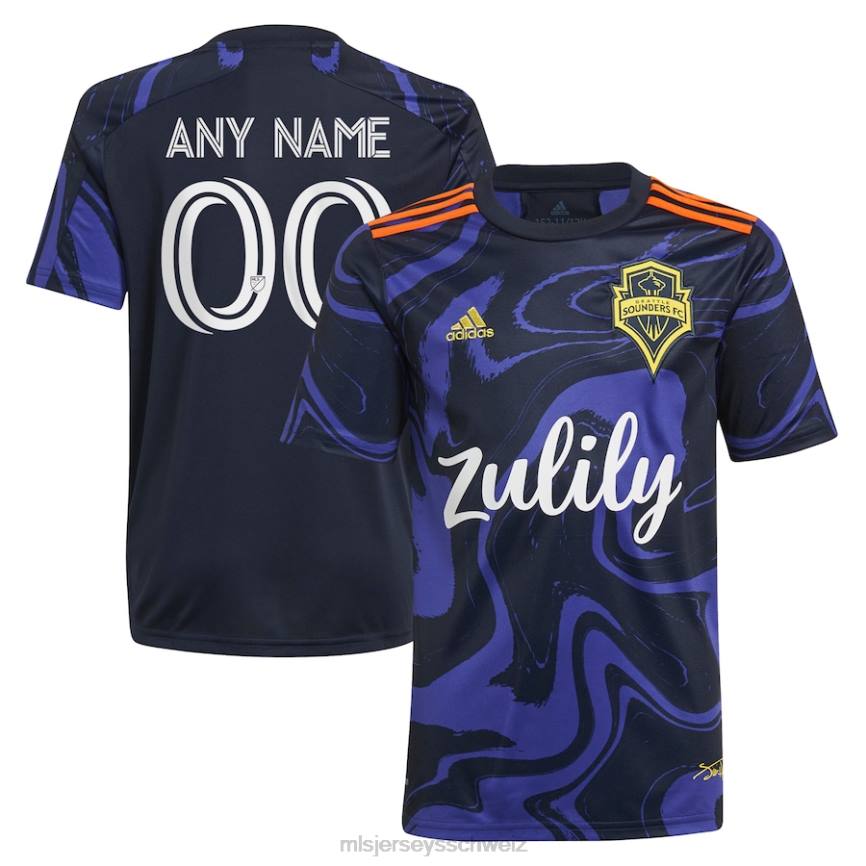 MLS Jerseys Männer Seattle Sounders FC adidas lila 2021 das Jimi Hendrix Kit Replica Custom Jersey HT0J155 Jersey