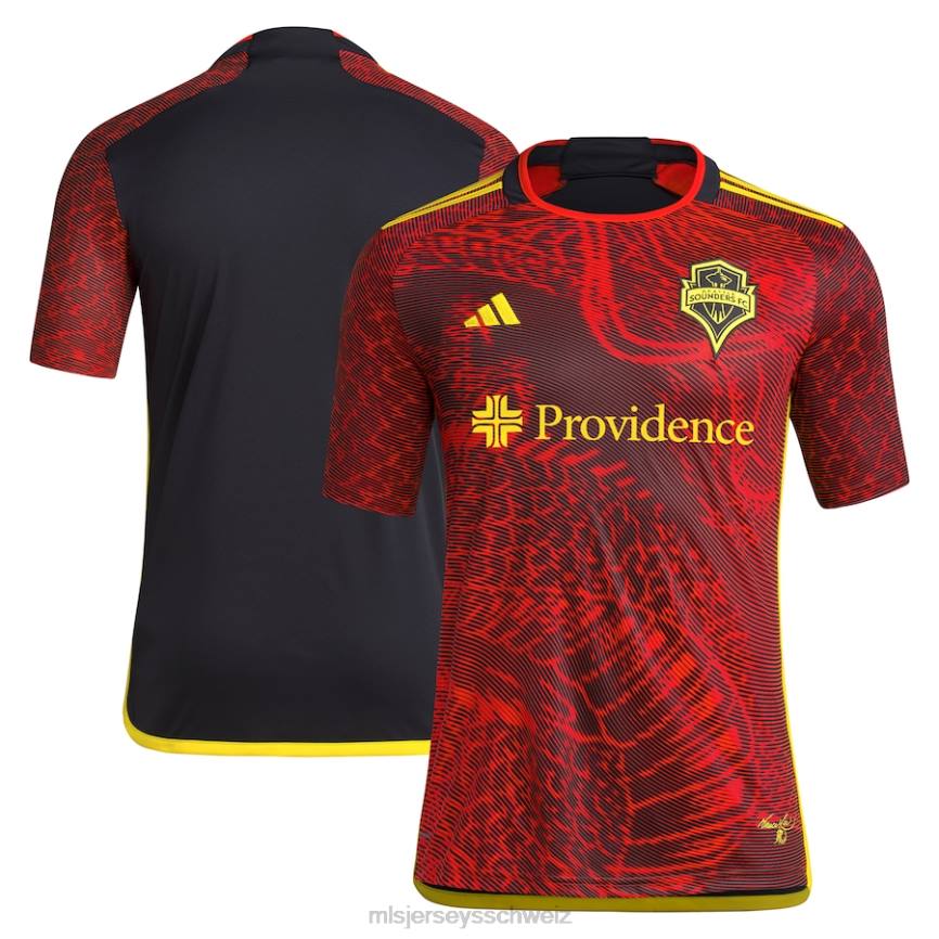 MLS Jerseys Männer Seattle Sounders FC adidas rotes 2023 Replika-Trikot des Bruce Lee-Kits HT0J17 Jersey