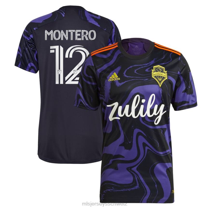 MLS Jerseys Männer Seattle Sounders FC Fredy Montero adidas lila 2021 das Jimi Hendrix Kit Replika-Spielertrikot HT0J1030 Jersey