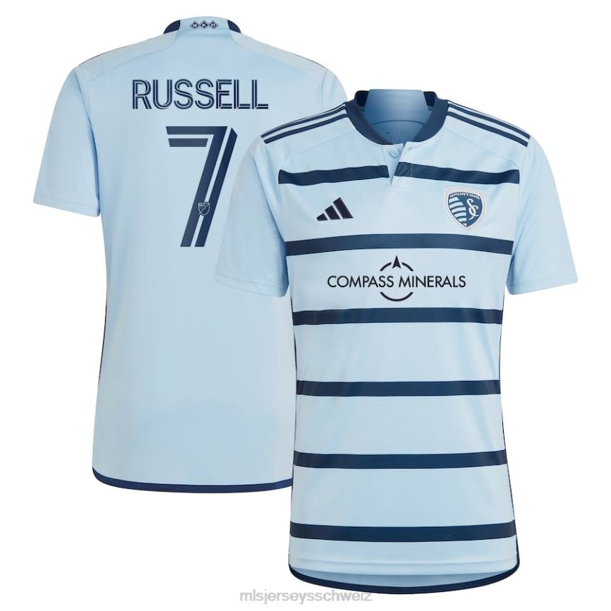 MLS Jerseys Männer Sporting Kansas City Johnny Russell adidas hellblaues 2023 Hoops 4.0 Replika-Spielertrikot HT0J594 Jersey
