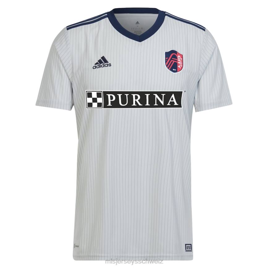 MLS Jerseys Männer st. Louis City SC adidas Grau 2023 The Spirit Kit Replika-Trikot HT0J33 Jersey