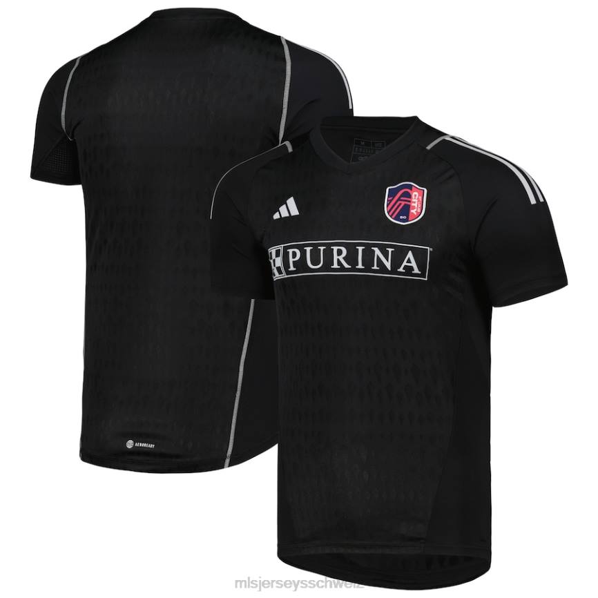 MLS Jerseys Männer st. Louis City SC adidas schwarzes Replika-Torwarttrikot 2023 HT0J117 Jersey