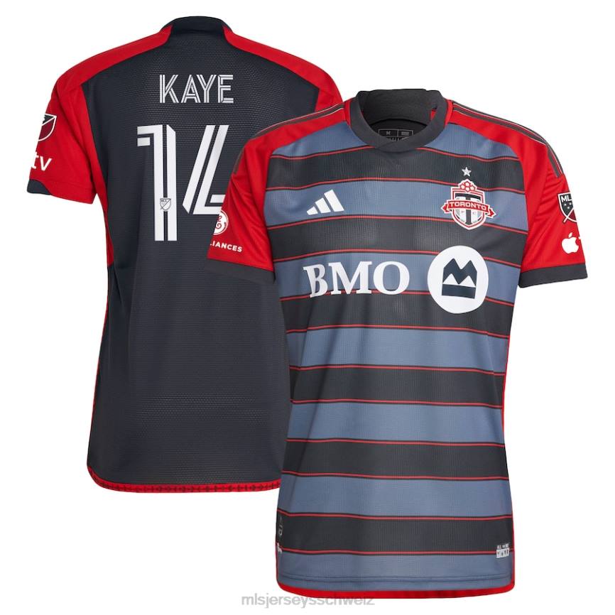 MLS Jerseys Männer Toronto FC Mark-Anthony Kaye Adidas Grau 2023 Club Kit Authentisches Spielertrikot HT0J1085 Jersey