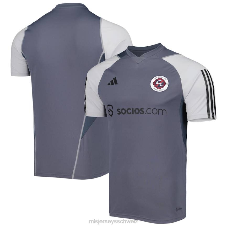 MLS Jerseys Männer New England Revolution adidas graues 2023 On-Field-Trainingstrikot HT0J310 Jersey
