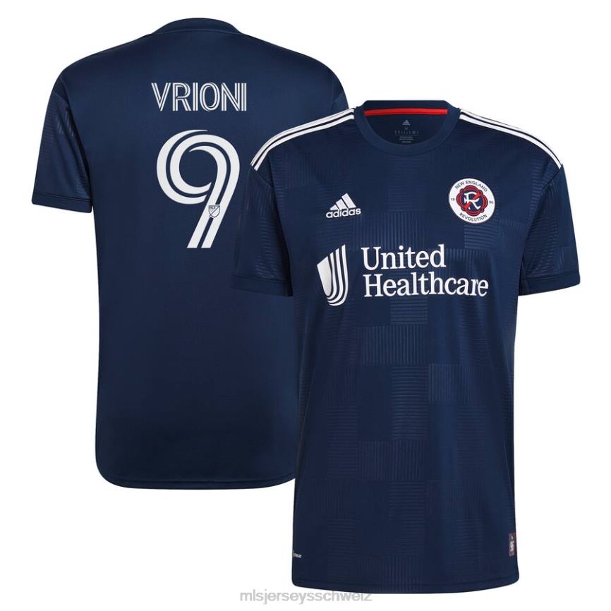 MLS Jerseys Männer New England Revolution Giacomo Vrioni adidas Navy 2023 The Liberty Kit Replika-Spielertrikot HT0J931 Jersey