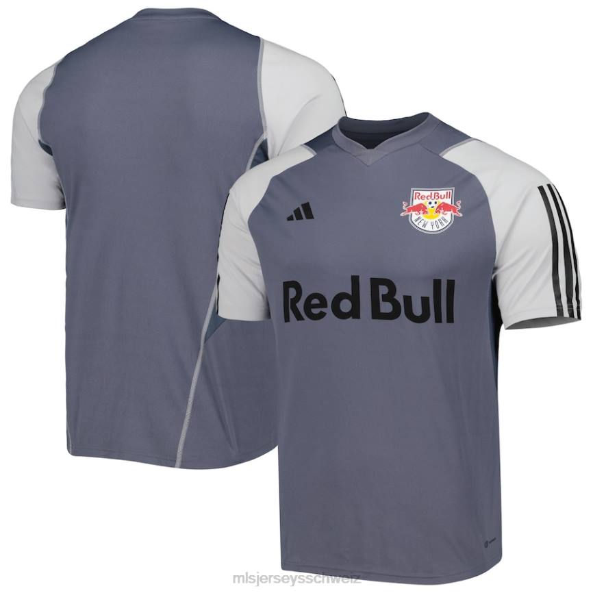 MLS Jerseys Männer New York Red Bulls adidas graues 2023 On-Field-Trainingstrikot HT0J237 Jersey