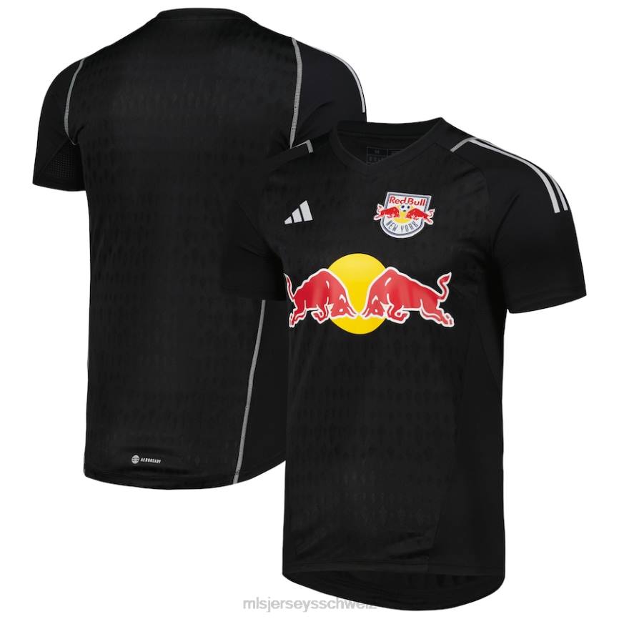 MLS Jerseys Männer New York Red Bulls adidas schwarzes Replika-Torwarttrikot 2023 HT0J222 Jersey