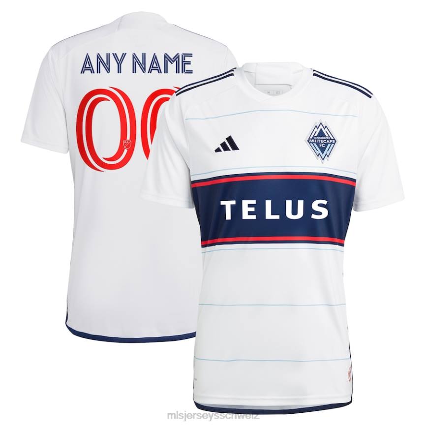 MLS Jerseys Männer Vancouver Whitecaps FC adidas weißes 2023 Bloodlines Replika-Trikot HT0J712 Jersey